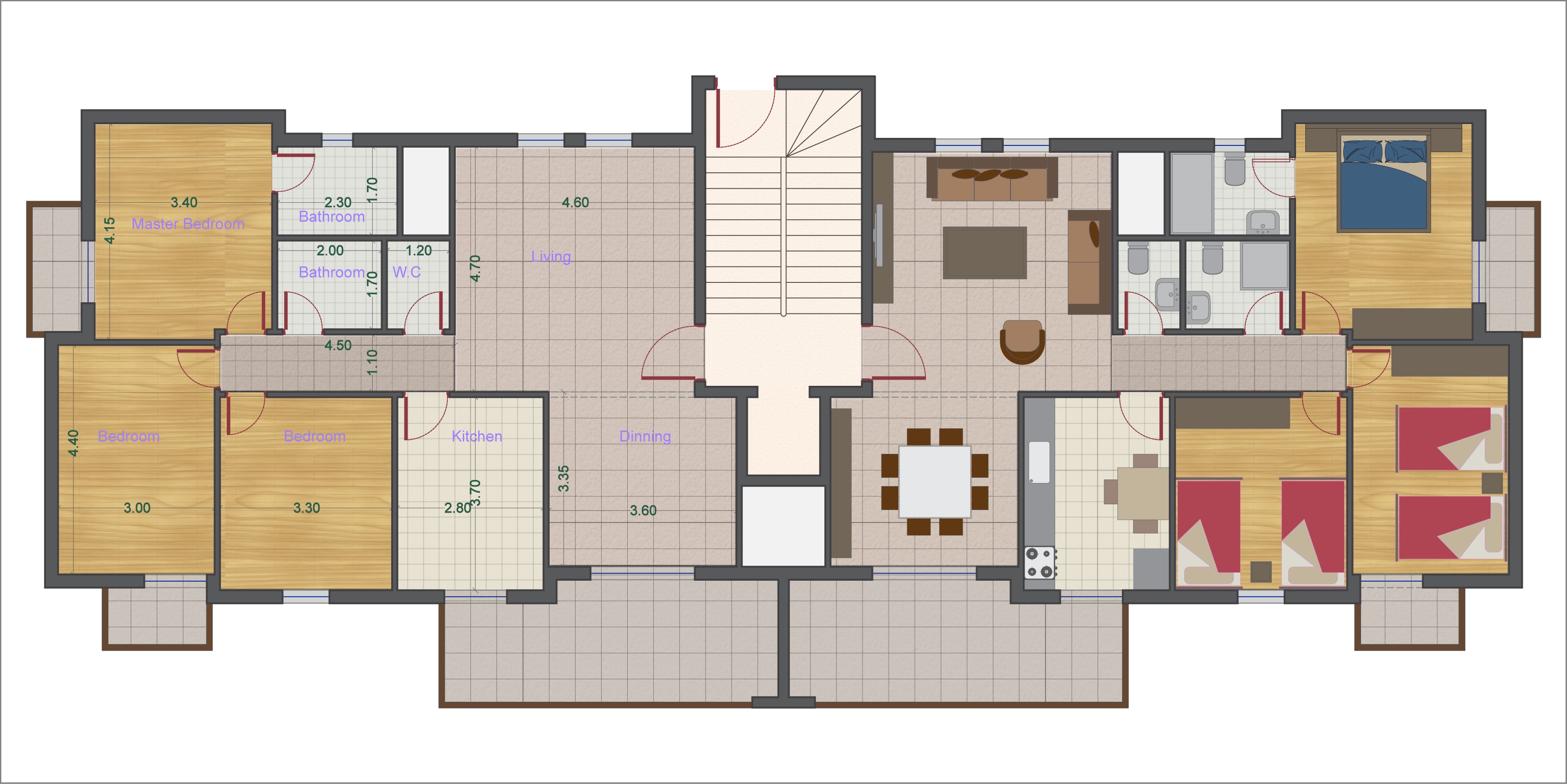 Ground Floor Plan Block A